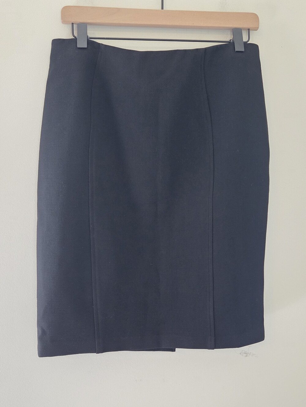 Lela Rose Black Knit Pencil Skirt